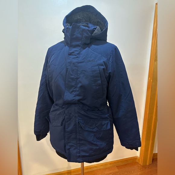 Marmot 700 FILL DOWN Bridgeport BIG KIDS Navy blue  Jacket Size XL - Picture 2 of 16